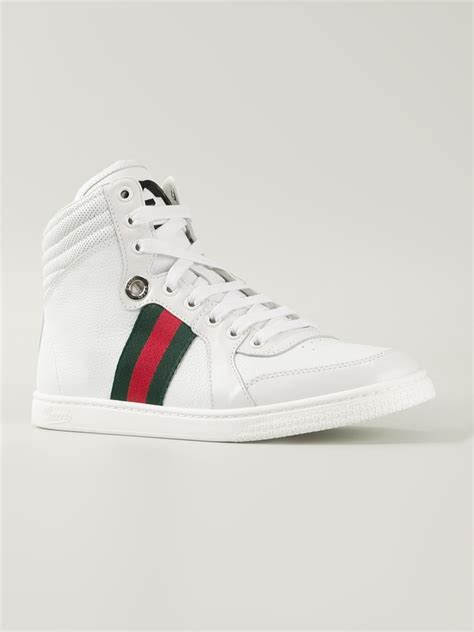 gucci white hi tops|farfetch Gucci high top.